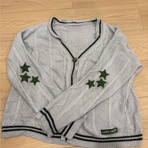 Taylor Swift Grey Holiday Cardigan